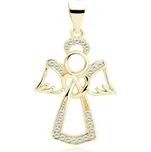 Olivie Stříbrný přívěsek ANDĚL GOLD 4340 Ag 925; ≤1,5 g.