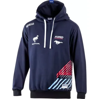 Pánská mikina Sparco Ford Performance Hoodie Modrá XXXXL