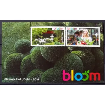 Poštovní známka Irsko ** aršík Bl 93 ** zahrady, výstava, Bloom 2014