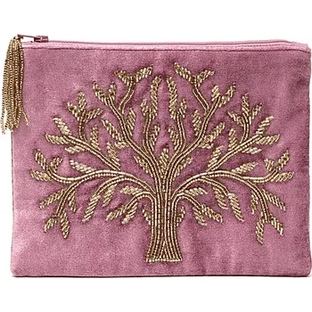 Milujeme Kameny Peněženka – vyšívaná – růžová - Strom života 479890