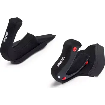 Cyklistická přilba Sparco Náhradní Lícní Vycpávky pro Přilby Flux RJ / RJ-i / RJ-i Carbon Černá XS (53-54cm)