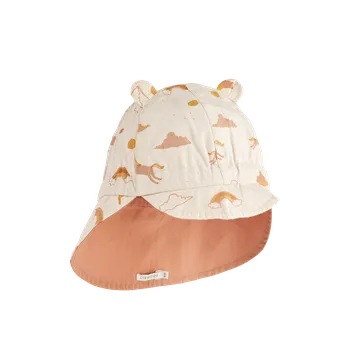 Klobouk Liewood Oboustranný klobouk Gorm Dream Ecru Velikost: 9-12 měsíců