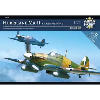 Plastikový model 1:72 Hawker Hurricane Mk.II Reconnaissance (Deluxe Set)