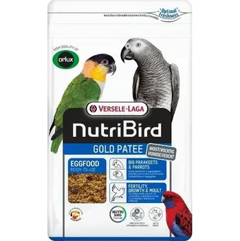 Krmivo pro ptáka VERSELE-LAGA NutriBird Gold Patee - vlhčené vaječné krmivo pro střední a velké papoušky 10kg