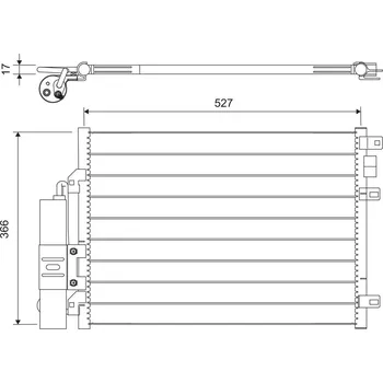 Výparník klimatizace Kondenzátor, klimatizace VALEO 817428