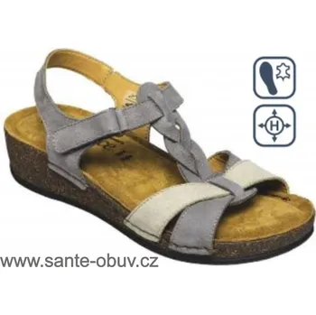 Dámská zdravotní obuv SANTÉ MN/22140 GRIGIO vych. obuv vel. 36-42, --- - 37
