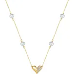 Majya Stříbrný řetízek s přívěskem LEANA pozlacený Ag/; ≤4,33 g 11659