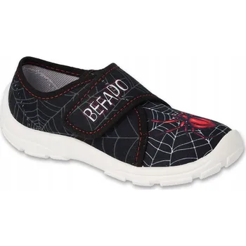 Dívčí bačkory Befado dětské papuče na suchý zip, vícebarevné, velikost 29