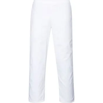 Pracovní kalhoty Unisex, SC: XL velikost 104cm v pase, Bílá, Trvanlivý, 35procent bavlna, 65procent polyester 104cm