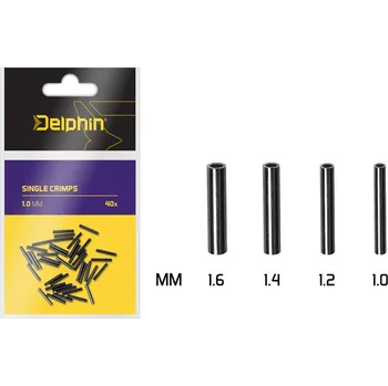 Delphin Single CRIMPS 40ks - krimpovací svorky Průměr svorky: 0.8mm