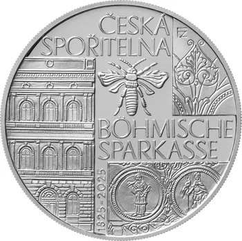 Stříbrná mince 200 Kč Založení české spořitelny Böhmische Sparkasse 200. výročí 2025 standard