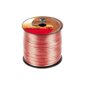 Audio kabel Kabel dvojlinka Cabletech KAB0317 2x1,0mm průhledná OFC