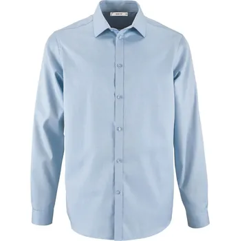 Pánská košile SOĽS Brody Men Pánská košile s dlouhým rukávem SL02102 Sky blue XXL