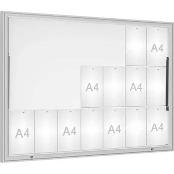 Informační tabulka Venkovní vitrína Classique, 21 x A4, sklo, elox + doprava zdarma