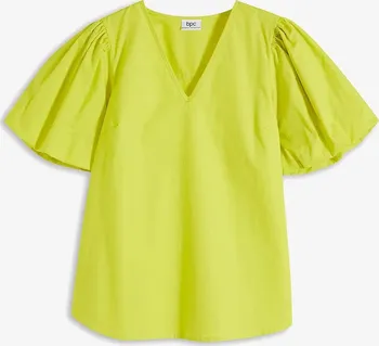 Dámská tunika BONPRIX tunika s balónovými rukávy Barva: Žlutá, Mezinárodní velikost: XL, EU velikost: 48