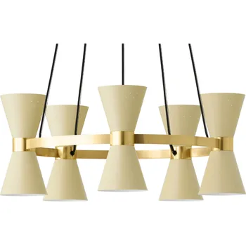 Audo CPH Krémové hliníkové závěsné světlo AUDO COLLECTOR 66,5 cm