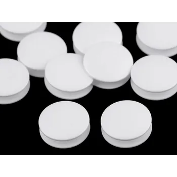 Knoflík Knoflík velikost 28" cíchový dvojitý - bílá (1000 ks)