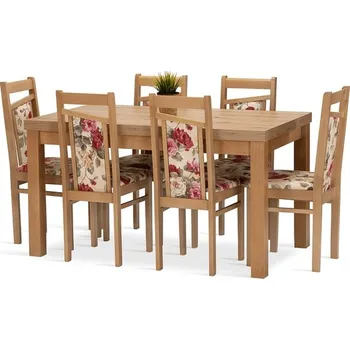 FALCO Jídelní set Polar 6 dub artisan/květy