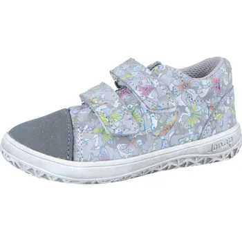Dětské celoroční boty barefoot Jonap B16SV šedá motýlci Velikost: 30