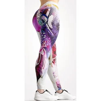 Dámské legíny UTOPY Dámské sportovní legíny Lines of Creativity Velikost: XXL