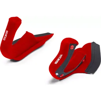 Cyklistická přilba Sparco Náhradní Lícní Vycpávky pro Přilby Flux RJ / RJ-i / RJ-i Carbon Červená S (55-56cm)