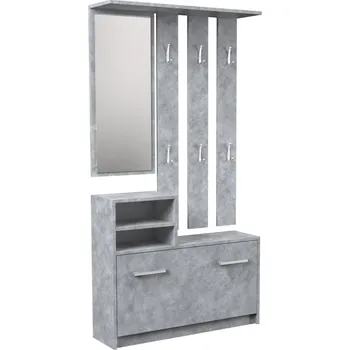 Předsíňová stěna FALCO Předsíňová stěna Jantar Odstín: Beton