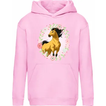 Dívčí mikina Dívčí bavlněná mikina Spirit Barva: Světle růžová, Velikost: 122/128 - 7/8let