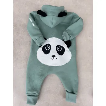 Dětský overall ANDY Boom Teplákový overal panda mint rostoucí velikost: 86/92