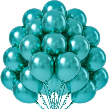 Balónek ZELENÉ METALICKÉ LATEXOVÉ BALÓNKY 50 KUSŮ 12 palců 30 cm CHROM