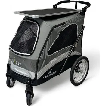 Kočárek pro psa Petstro vozík do 55kg s upravovacím stolkem, + podložka zdarma