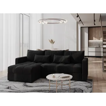 Sedací souprava Rohová sedačka ALISTAIR L, černá MI17 +možnost VÝNOSU + vyzvednutí ZDARMA