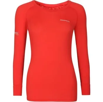 Dámské tričko DC NDRZ dámské funkční triko s dlouhým rukávem jahodová XL