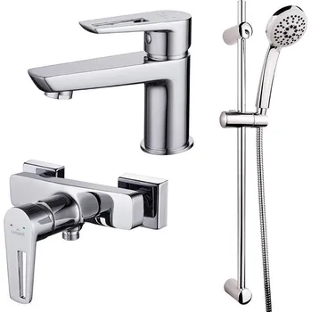 CERSANIT - SET A36 umyvadlová baterie MILLE CHR +sprchová baterie MILLE CHR + sprchový set VIBE S952-004 CERSANIT
