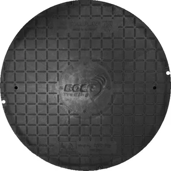 Kanalizační potrubí Ostatní Plastový poklop PP 600 pro šachty, nosnost 600kg ZB00066695