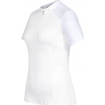 Dámské funkční tričko Zip-Shirt Nancy na zip - ELT M. Bílé