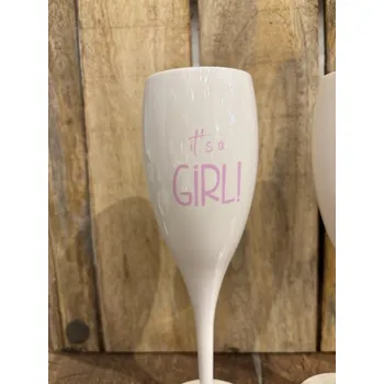 Obraz Skleničky s nápisy k narození dětí Design: It´s a girl