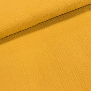 Šatovka / fáčovina 1153 825, jednobarevná hořčicová, š.135cm (látka v metráži)