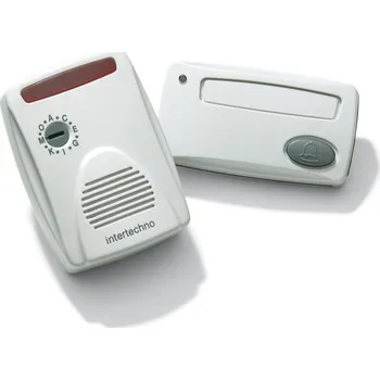 Domovní zvonek Intertechno Bezdrátový zvonek ML-7100, 35 m, síťové napájení, bílý ML-7100