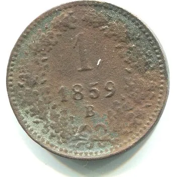 František Josef I. 1 Kreuzer 1859/B.