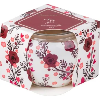 Svíčka Svíčka sklo 70x62mm vonná For You 959268