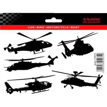 samolepka Samolepky - 5x helikoptéra