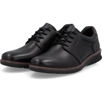 Pánská obuv Pánské kožené polobotky 14419-00 Rieker černá Barva: schwarz, Velikost: 42