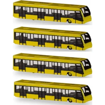 autíčko Herpa - letištní příslušenství - Scenix, autobus, 4ks, 1/400