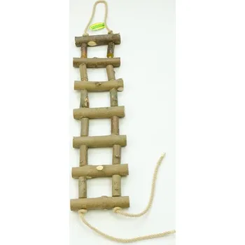 Krmítko pro ptáka Žebřík dřevěný přírodní silnější 50 cm