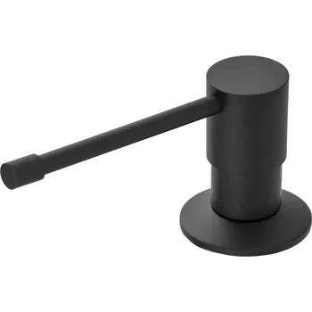 Dávkovač mýdla Sink Quality Top, dávkovač saponátu pro kuchyňský dřez 400ml, černá matná, SKQ-DOZL-BK