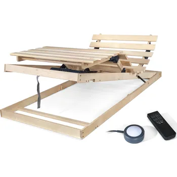 Postelový rošt Řešeto Motorový výklopný laťkový rošt MASIV MAXI FLEX UP MOT Rozměr roštu: 80x200 cm