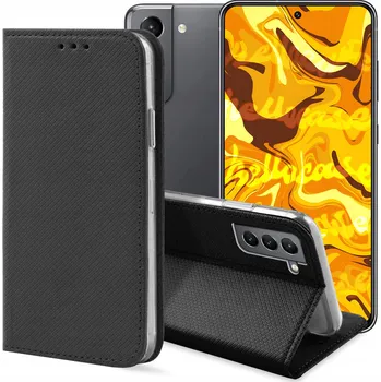 Pouzdro na mobilní telefon Pouzdro s klopou Hello Case pro Samsung Galaxy S21, černé