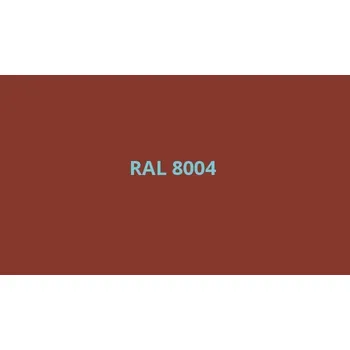 plechová krytina OMAK Plech 0,5x1250x2000mm 8004 cihlový PE MAT