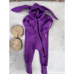 ANDY Boom Dětský teplákový overal bunny ostružina rostoucí velikost: 98/104