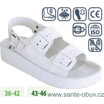 Dámská zdravotní obuv SANTÉ GF/BIRKE58 BÍLÁ sandál PRACOVNÍ, --- - 44
